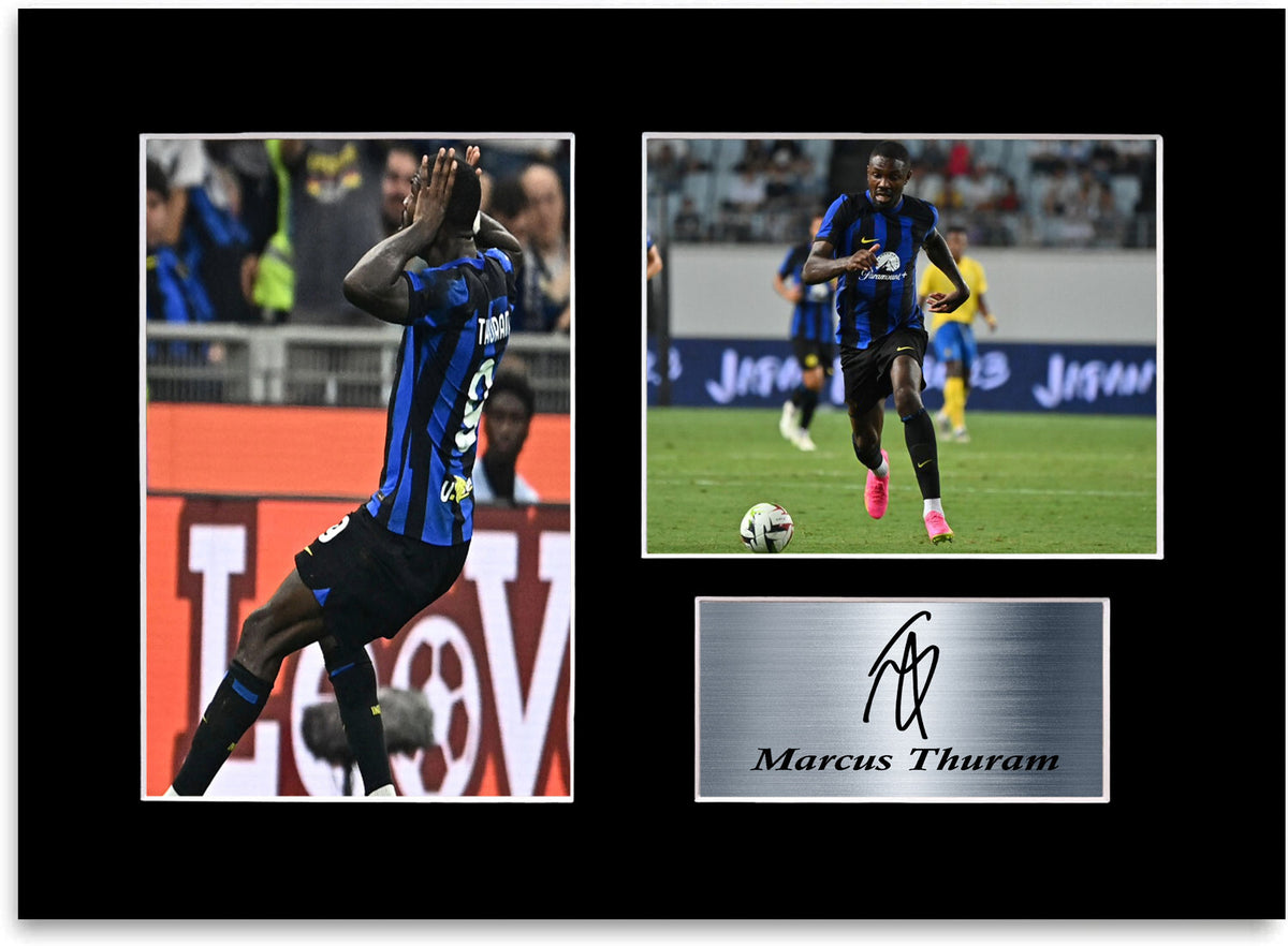 Marcus Thuram Football Player mounted display by LJW Prints