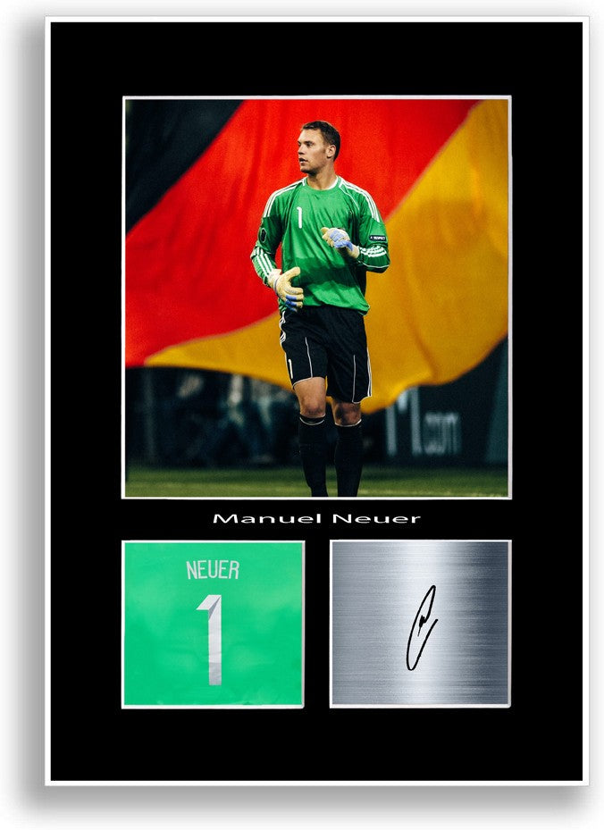 Manuel Neuer Football Player A4 Poster Signed Print Photo Wall Art Gift Idea