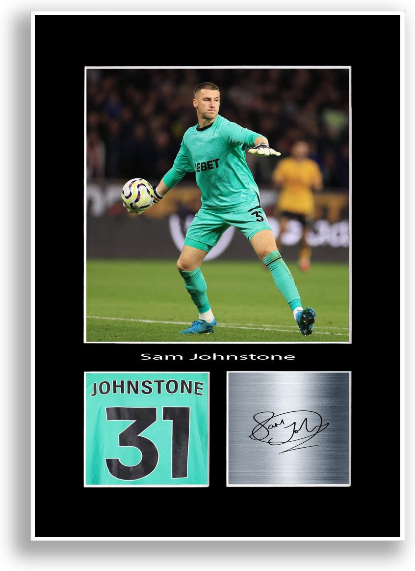 Sam Johnstone Football Player Poster Signed A4 Print Photo Wall Art Gift