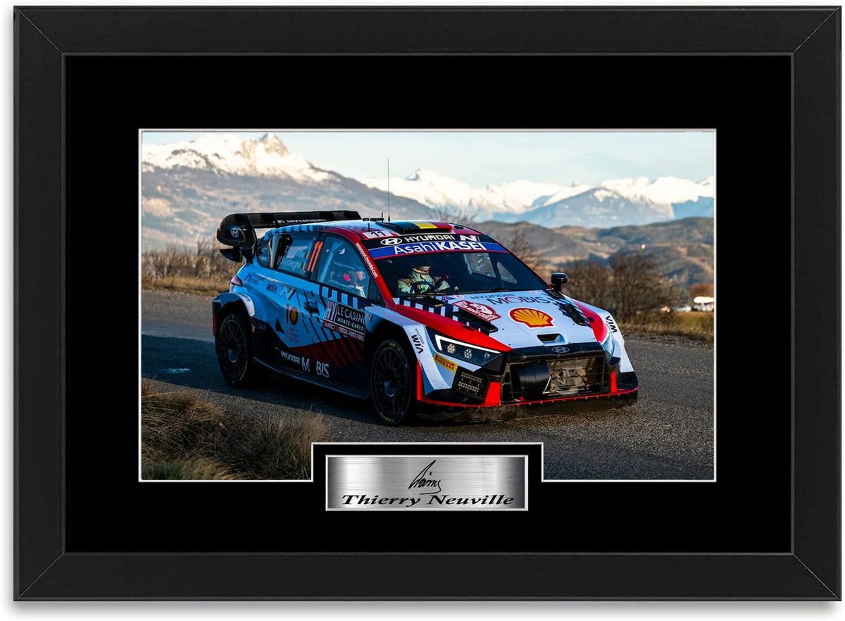 Thierry Neuville World Rally Champion framed print by LJW Prints