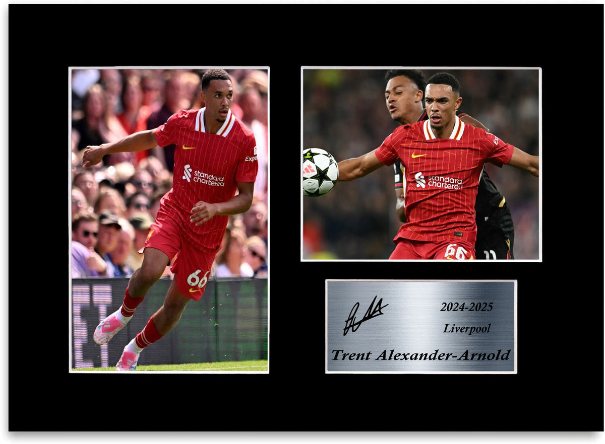 Trent Alexander Arnold Liverpool Player mounted display by LJW Prints