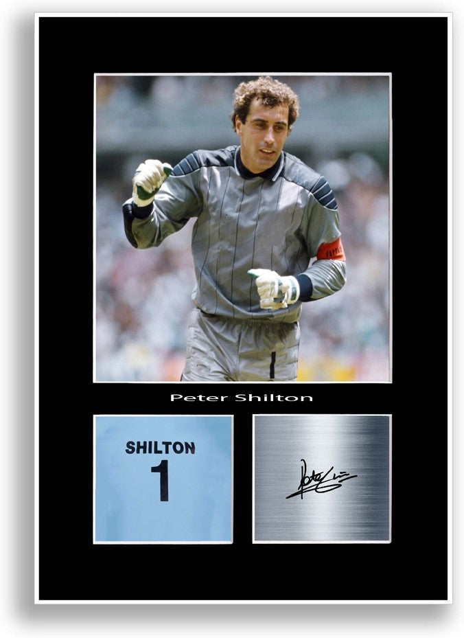 Peter Shilton Football Player Poster Signed Print Photo A4 Wall Art Gift Idea