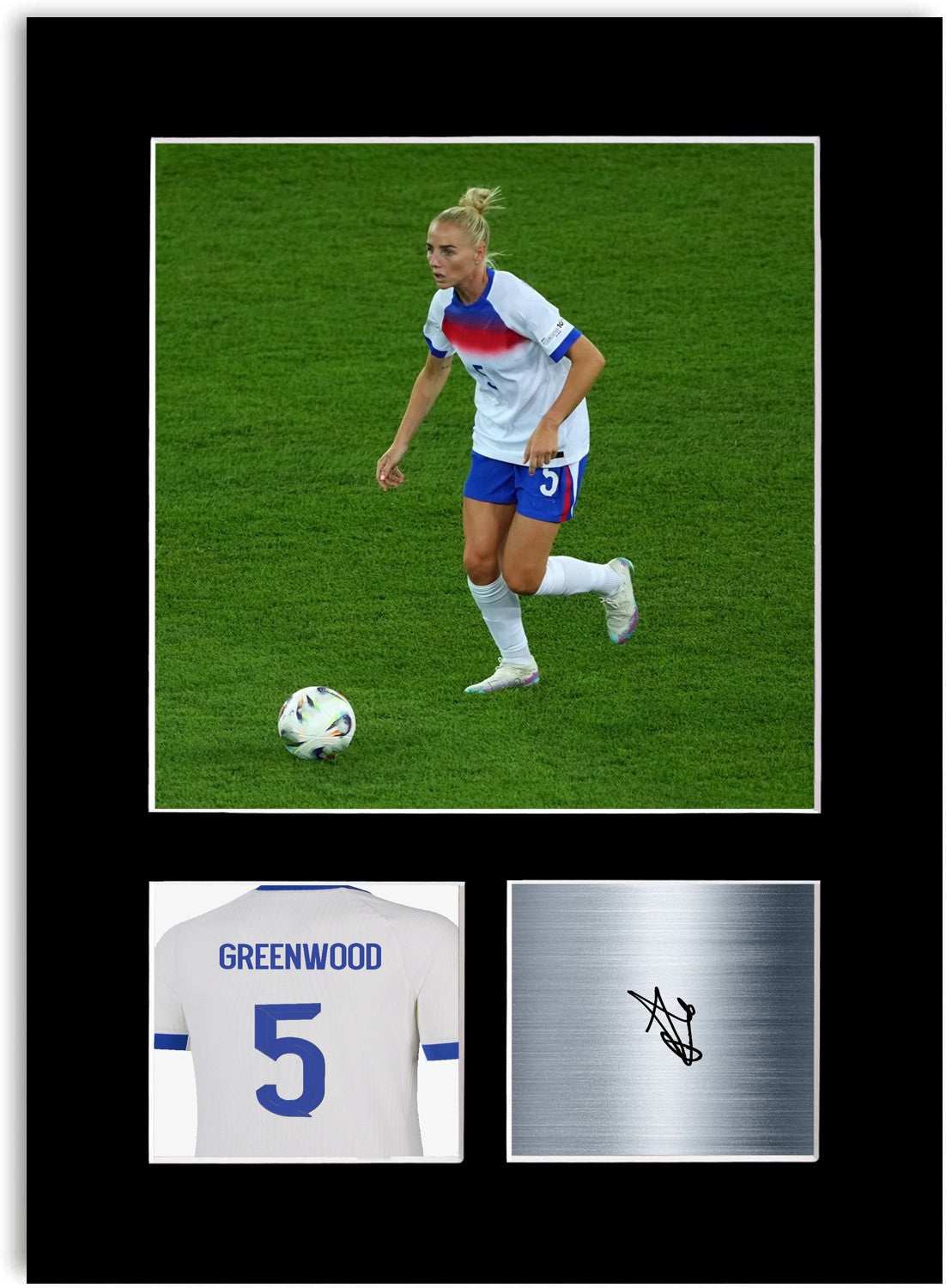 Alex Greenwood England Print Signed Photo Display Poster Women’s Euro 2025