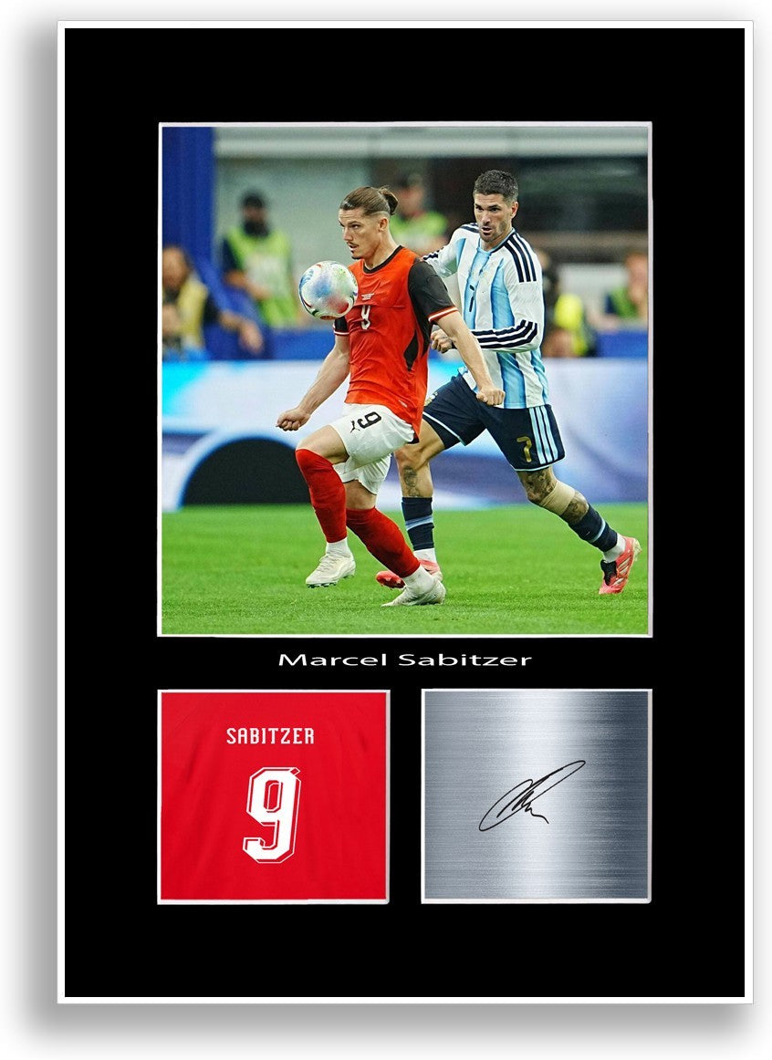 Marcel Sabitzer Austria Football 2026 Poster Signed Print Wall Art