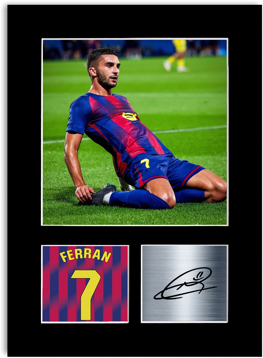 Ferran Torres Football Player Poster Signed Photo Display Mount Print A4 Gift