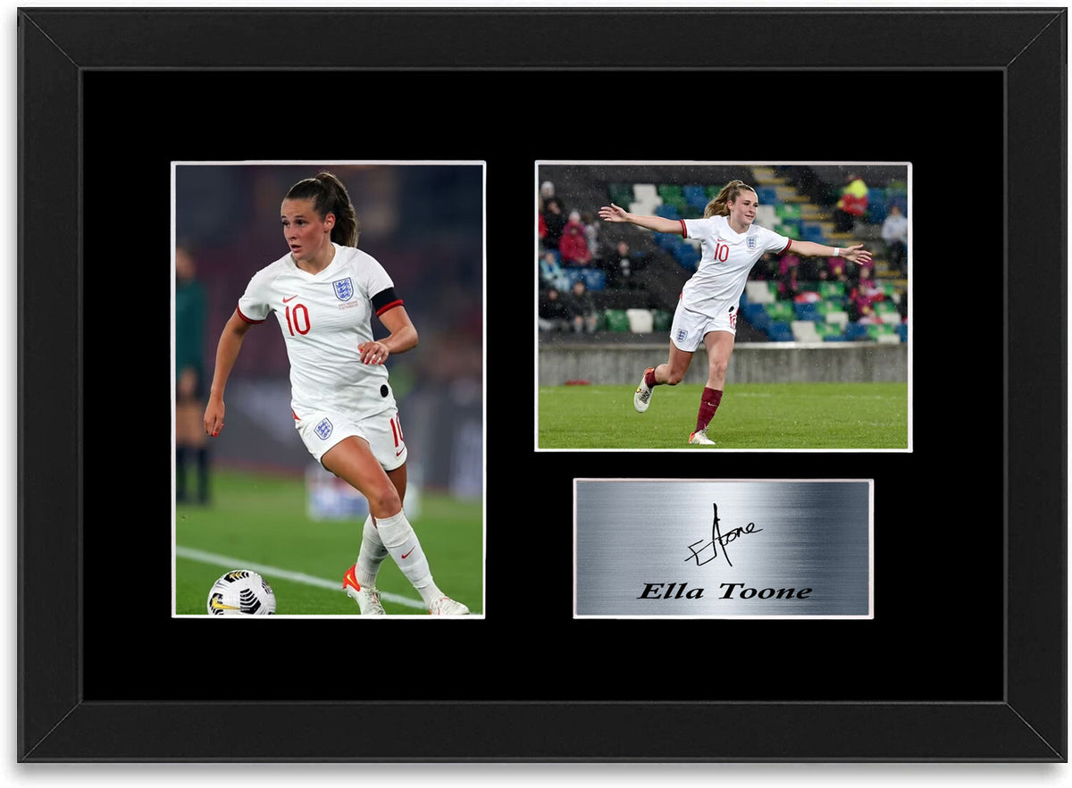 Ella Toone England framed print by LJW Prints