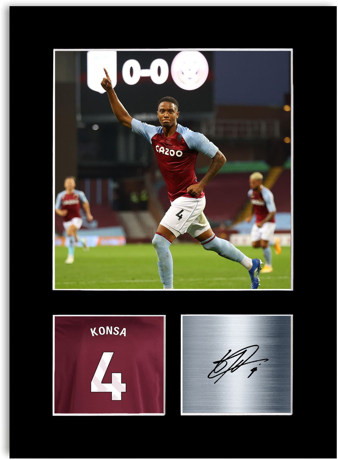 Ezri Konsa Football Player Poster Signed Photo Display Mount Print A4 Gift