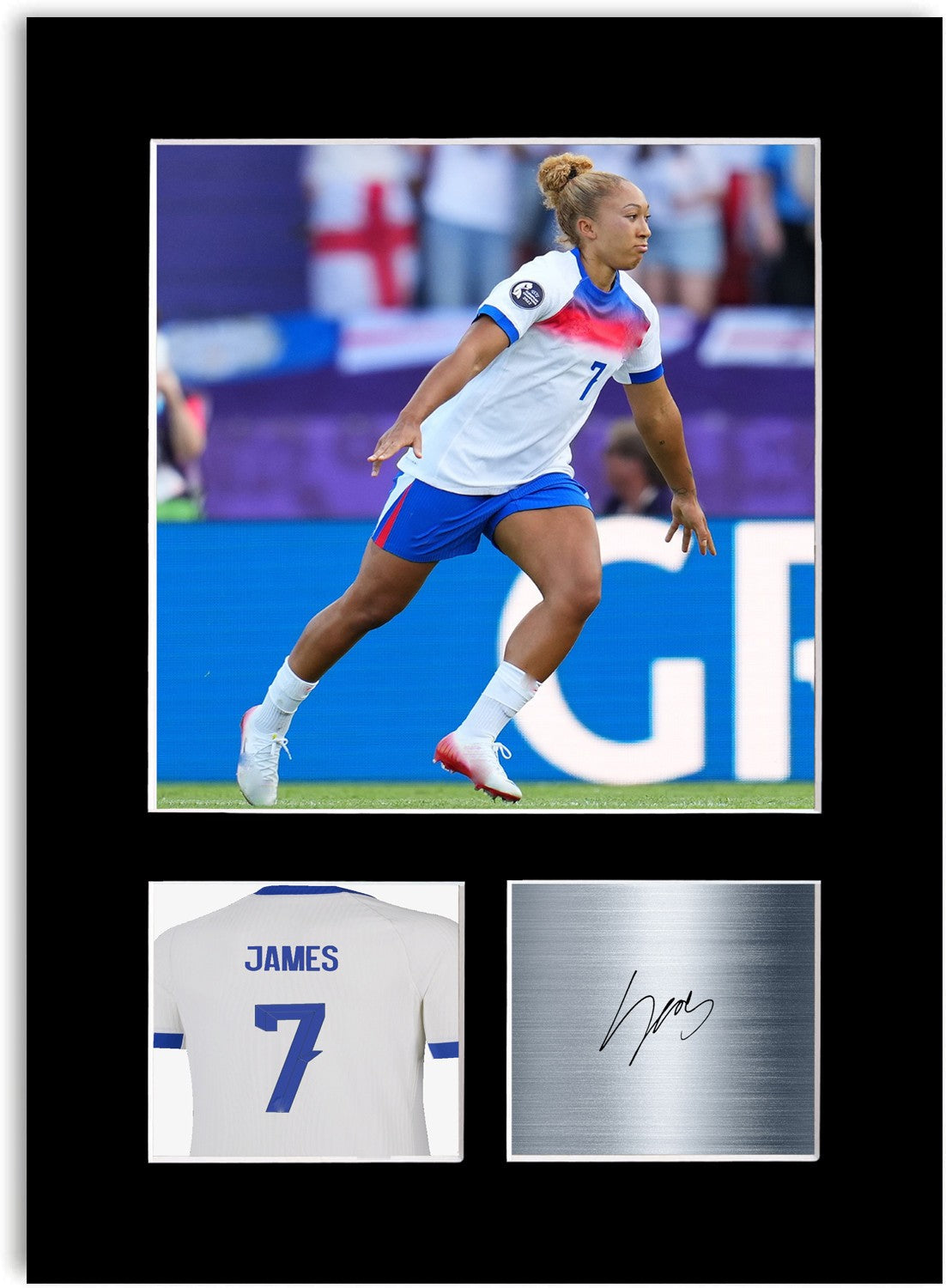 Lauren James England Print Signed Photo Display Poster Women’s Euro 2025