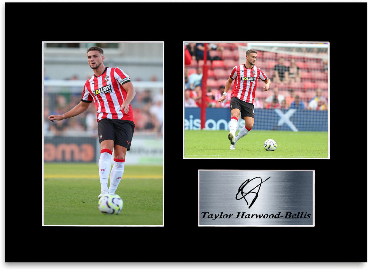 Taylor Harwood Bellis Southampton Player framed print by LJW Prints