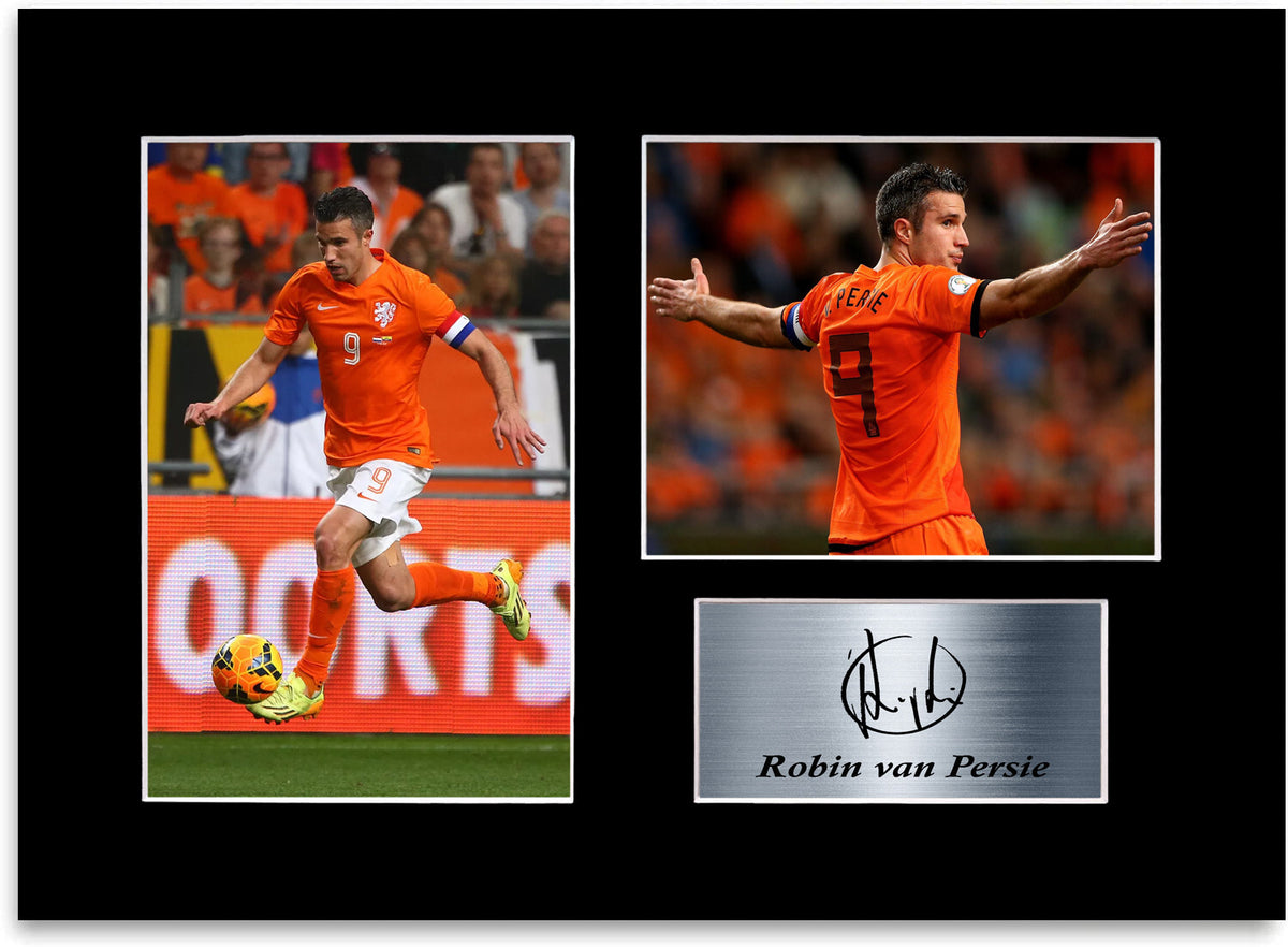 Robin van Persie Nederlands Player A4 Printed Signed Photo Display Gift Poster