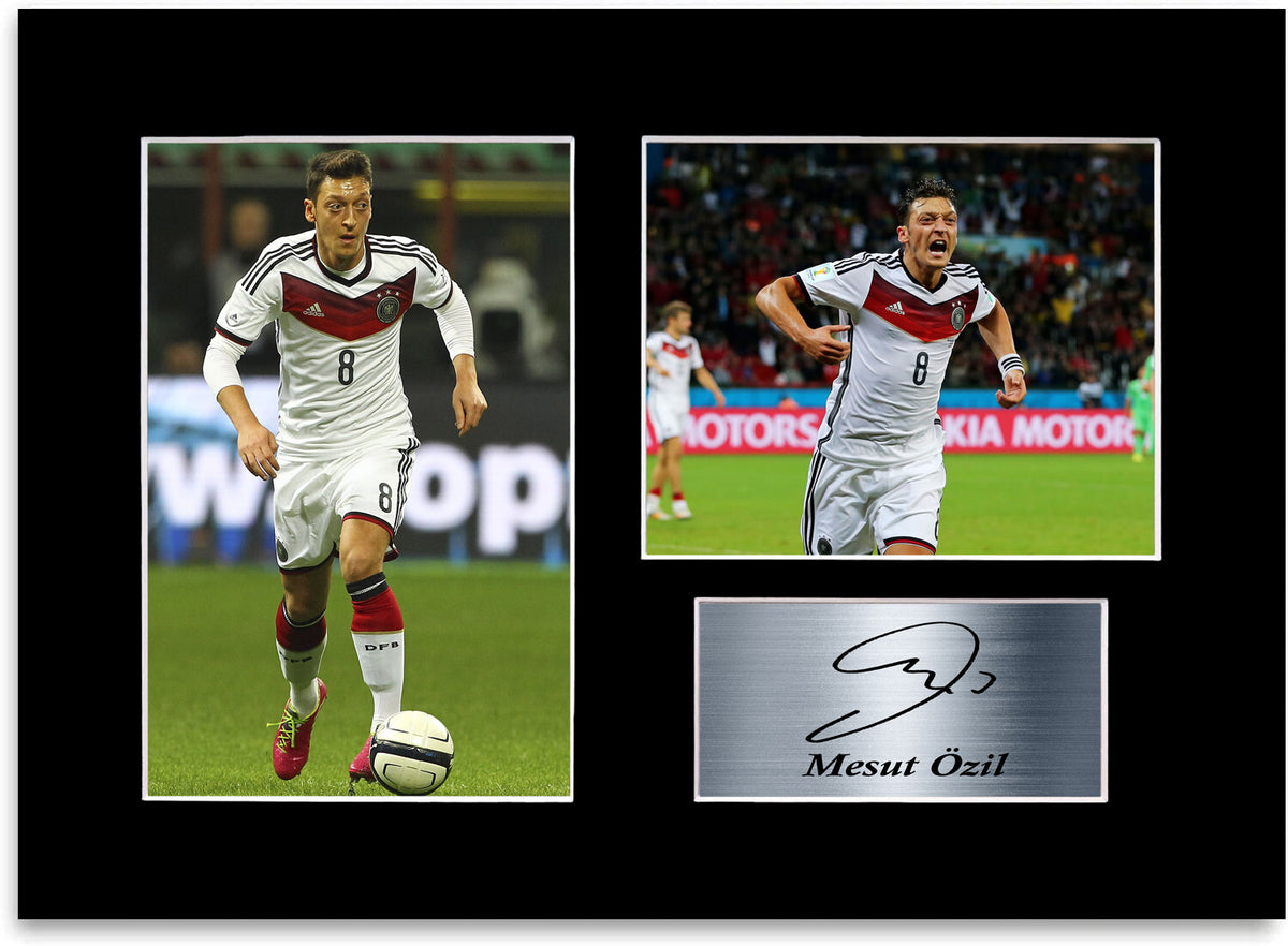 Mesut Ozil Germany Football Player A4 Signed Photo Display Mount Gift Poster