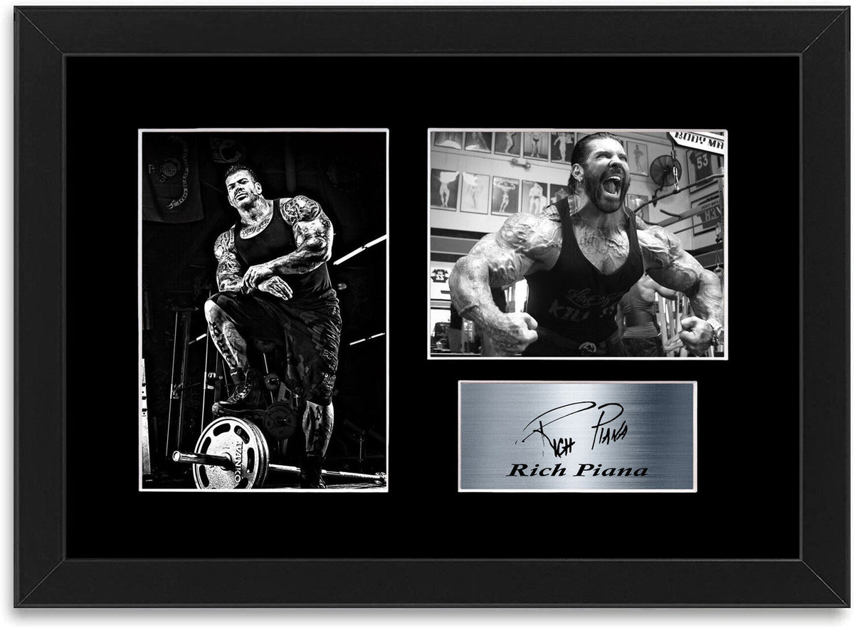 Rich Piana Bodybuilding Gym Motivational framed print by LJW Prints
