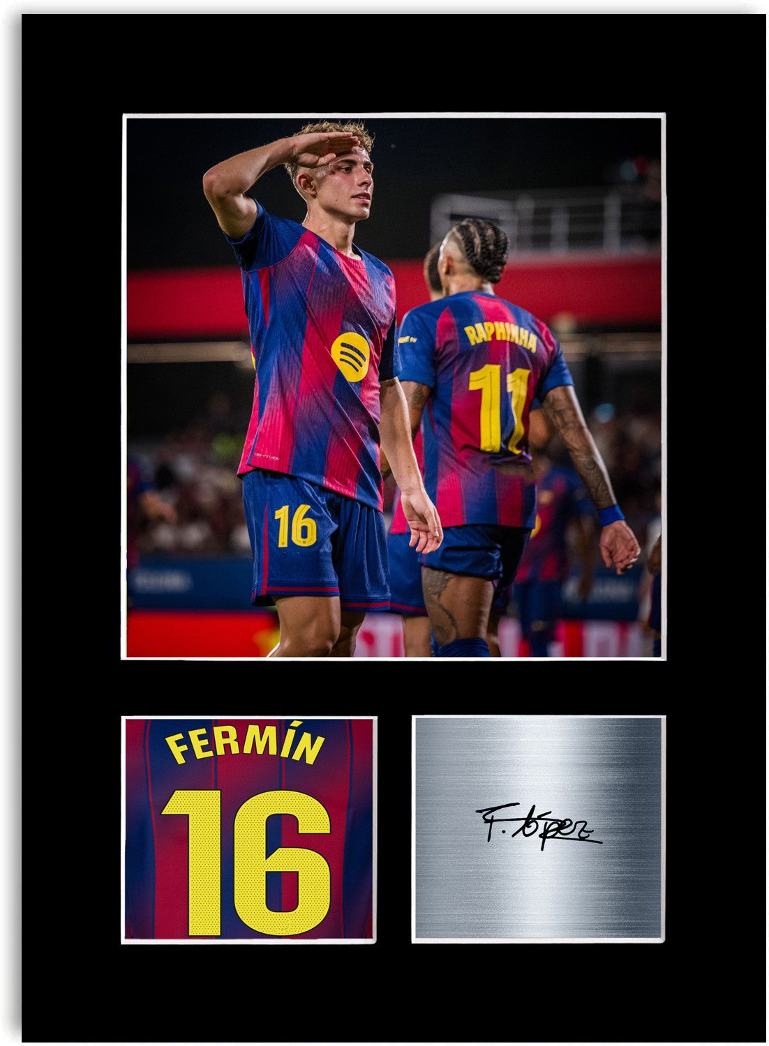 Fermin Lopez Football Player Poster Signed Photo Display Mount Print A4 Gift