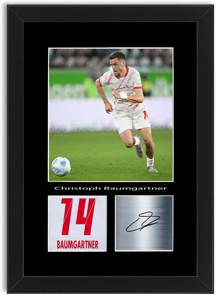Christoph Baumgartner Football Player Poster Signed Print Photo Wall Art Framed