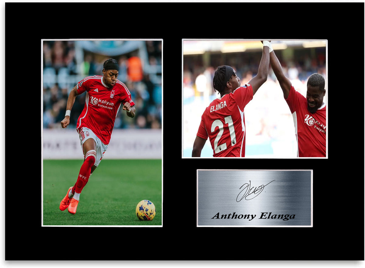 Anthony Elanga Nottingham Forest Player framed print by LJW Prints