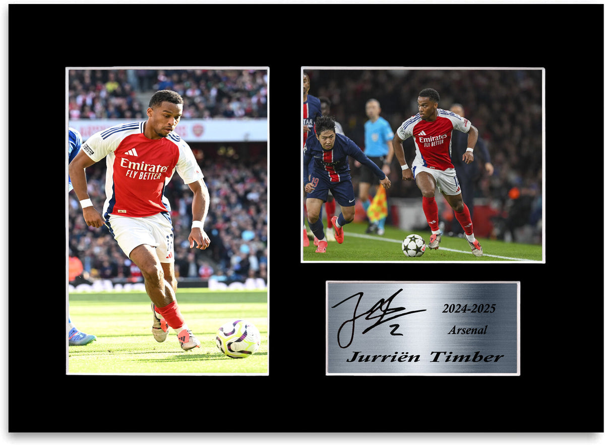 Jurrien Timber Arsenal Player Printed mounted display by LJW Prints