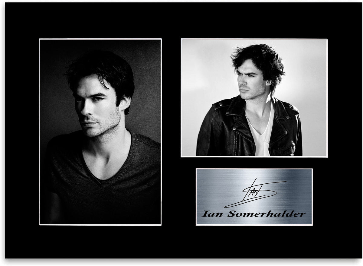 Ian Somerhalder Printed Signed Autograph Photo Display Mount Gift Poster A4