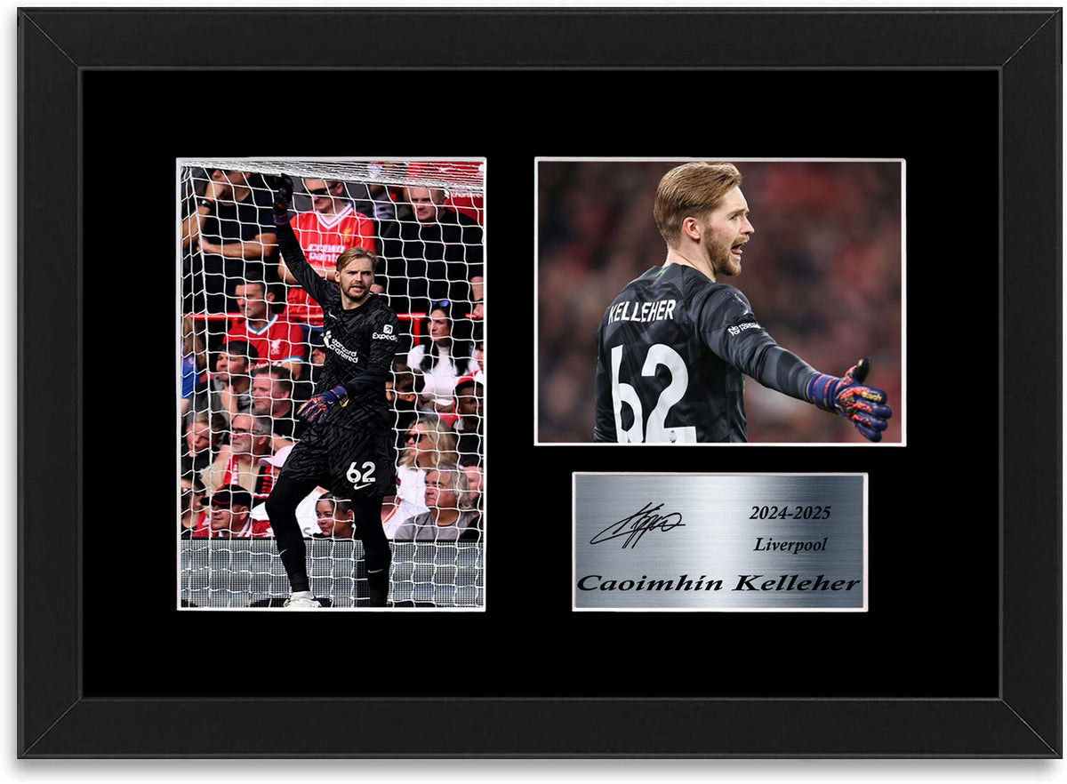 Caoimhin Kelleher Liverpool Player framed print by LJW Prints