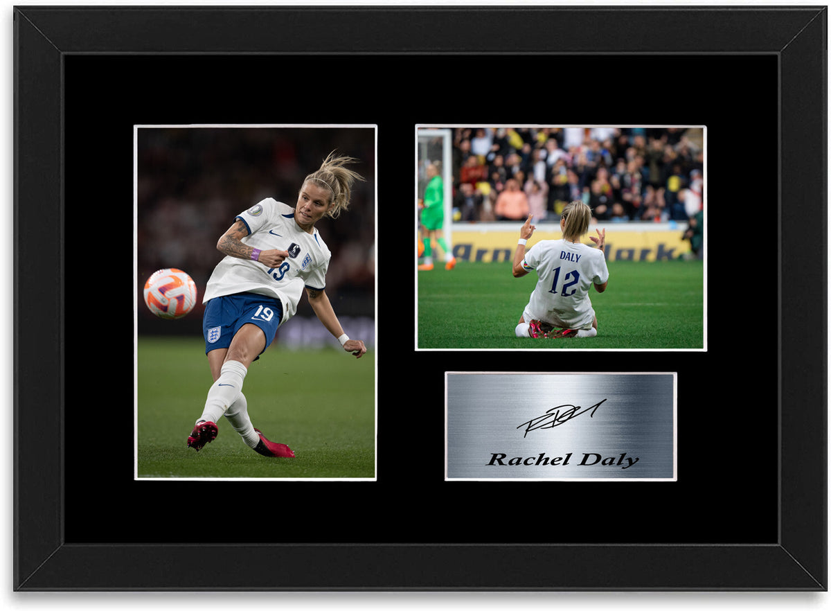 Rachel Daly England framed print by LJW Prints