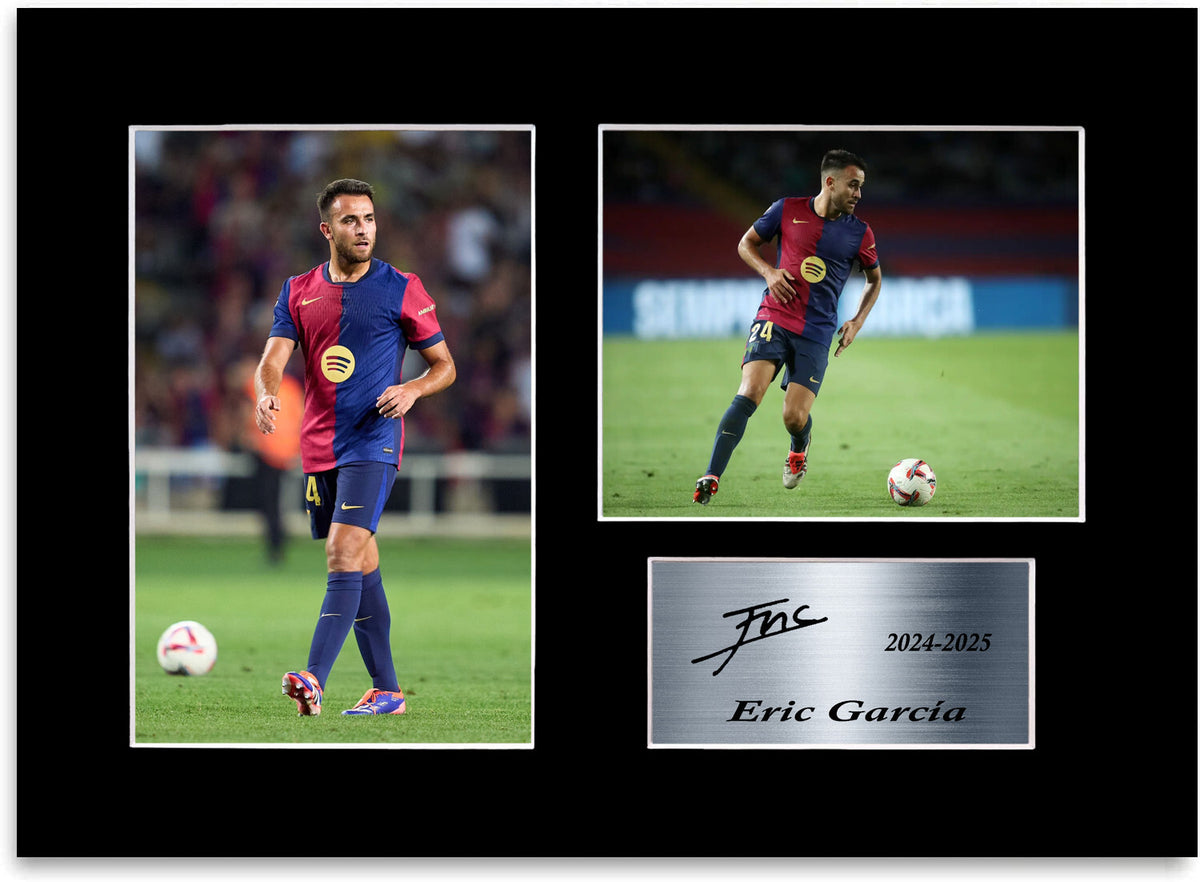 Eric Garcia Football Player Barcelona mounted display by LJW Prints