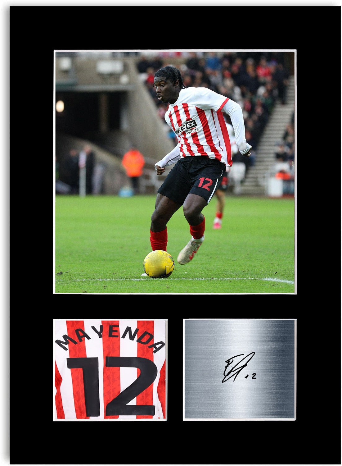 Eliezer Mayenda Football Player Poster Signed Photo Display Mount Print A4 Gift
