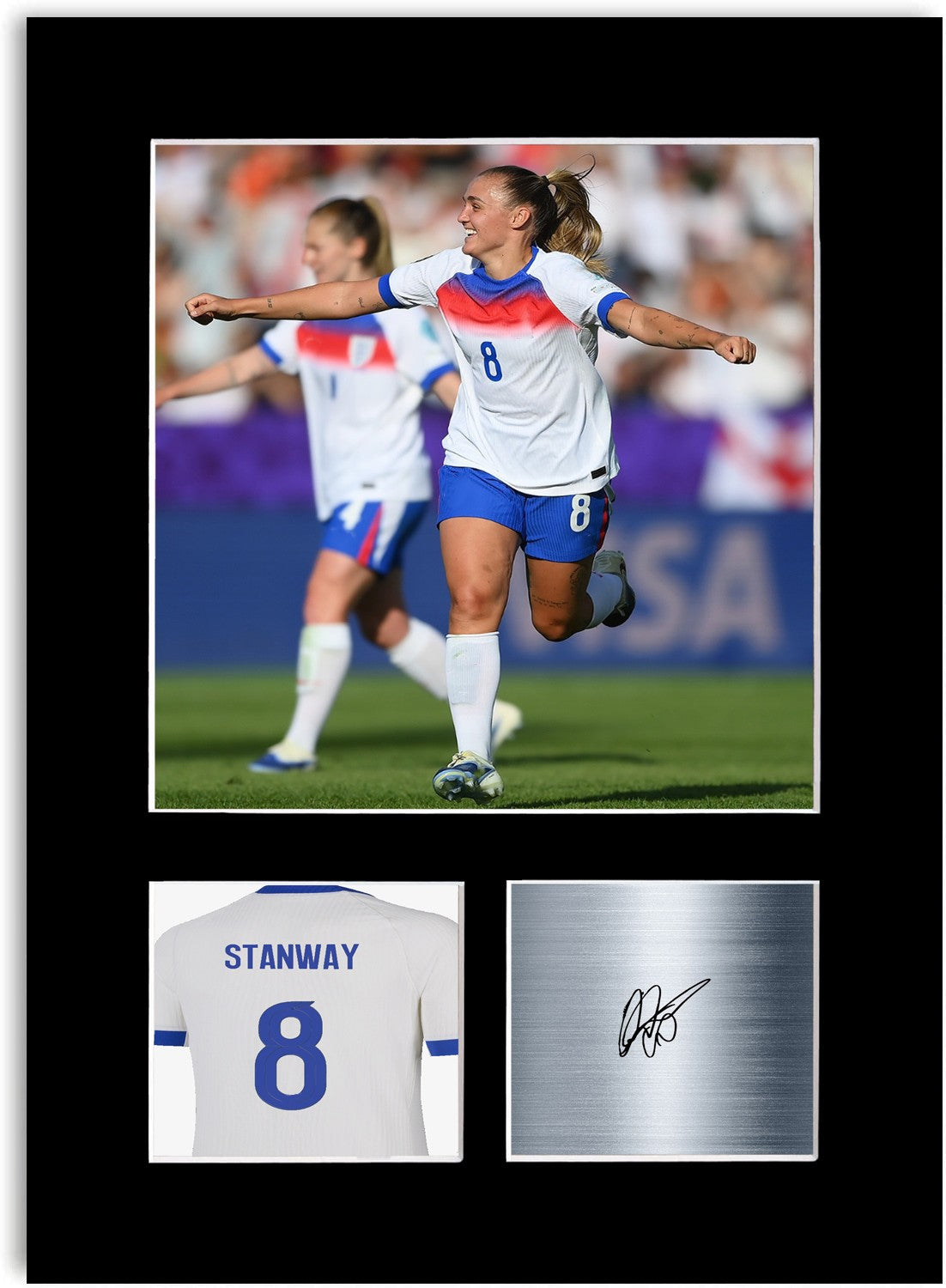 Georgia Stanway England Print Signed Photo Display Poster Women’s Euro 2025