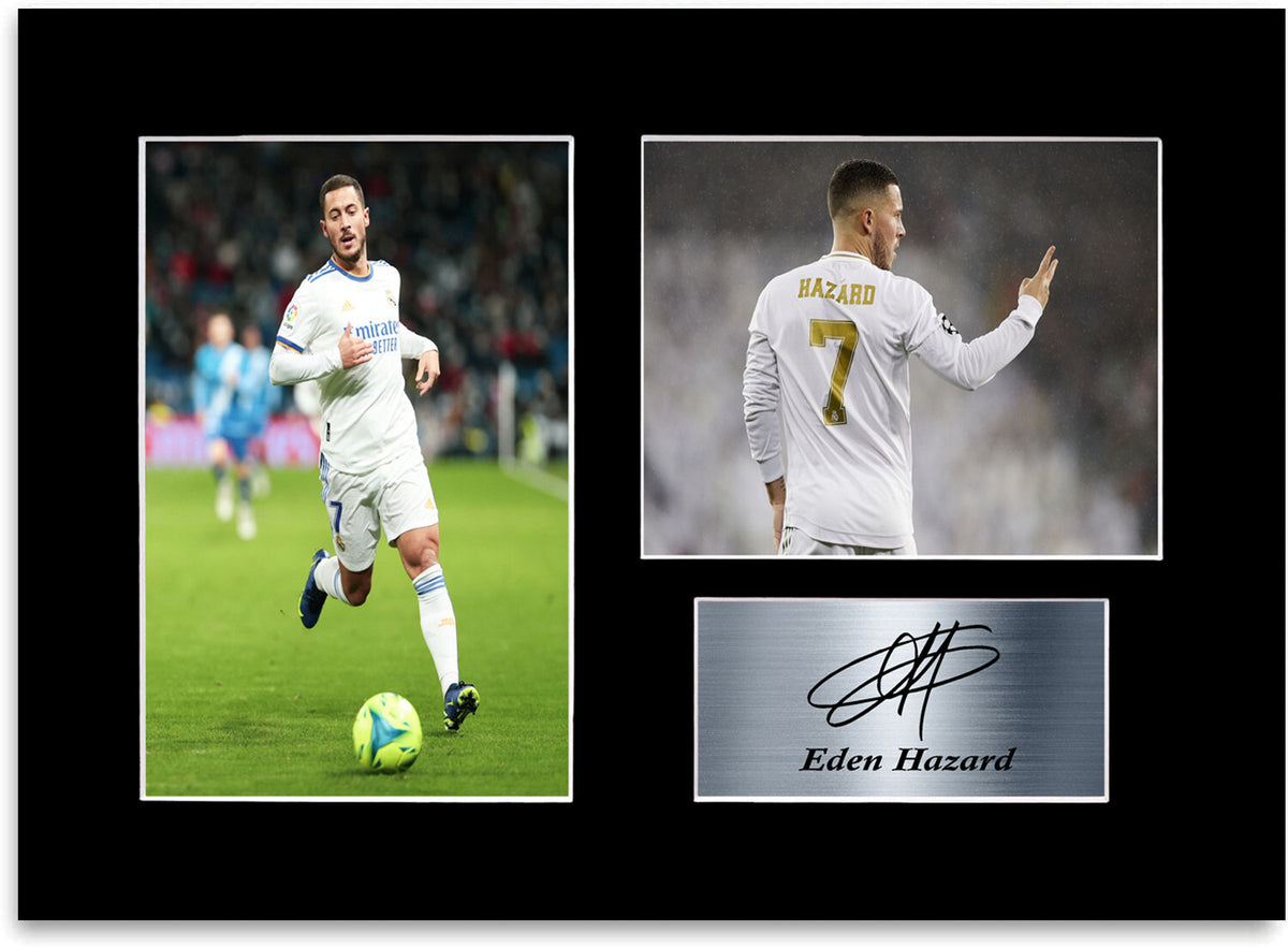 Eden Hazard Belgium Football Player A4 Signed Photo Display Mount Gift Poster