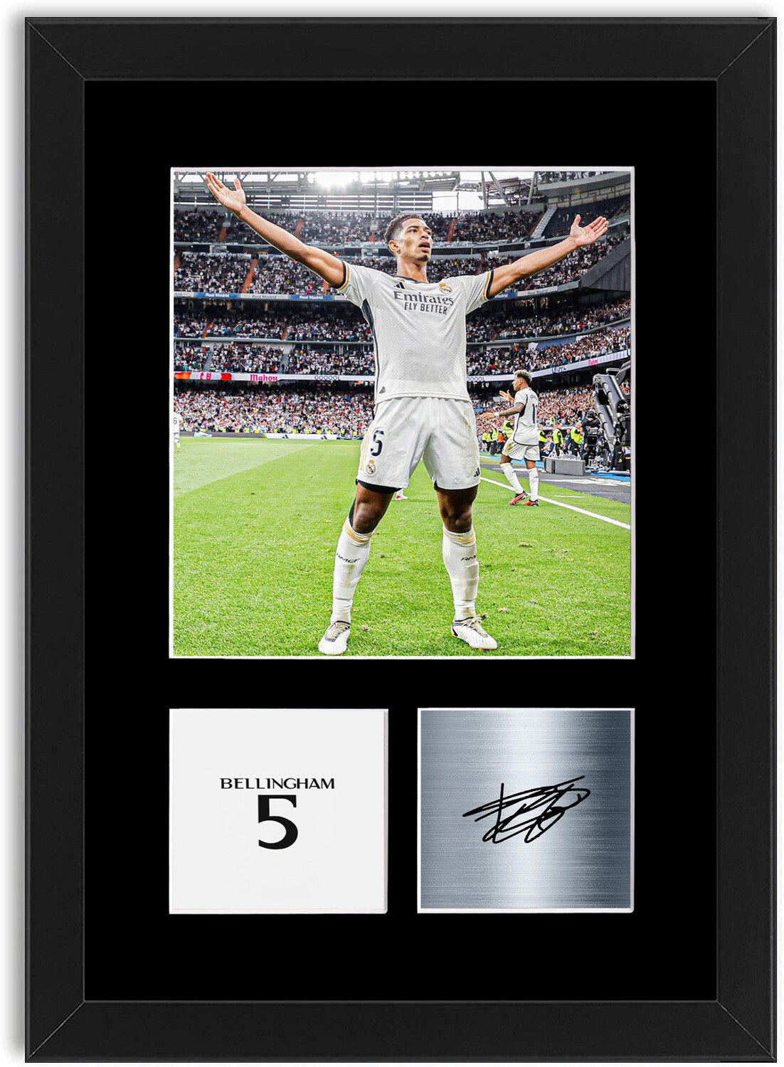 Jude Bellingham Real Madrid Football Player framed print by LJW Prints