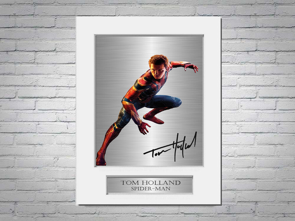 Tom Holland Signed Photo Display Mount A4 SpiderMan