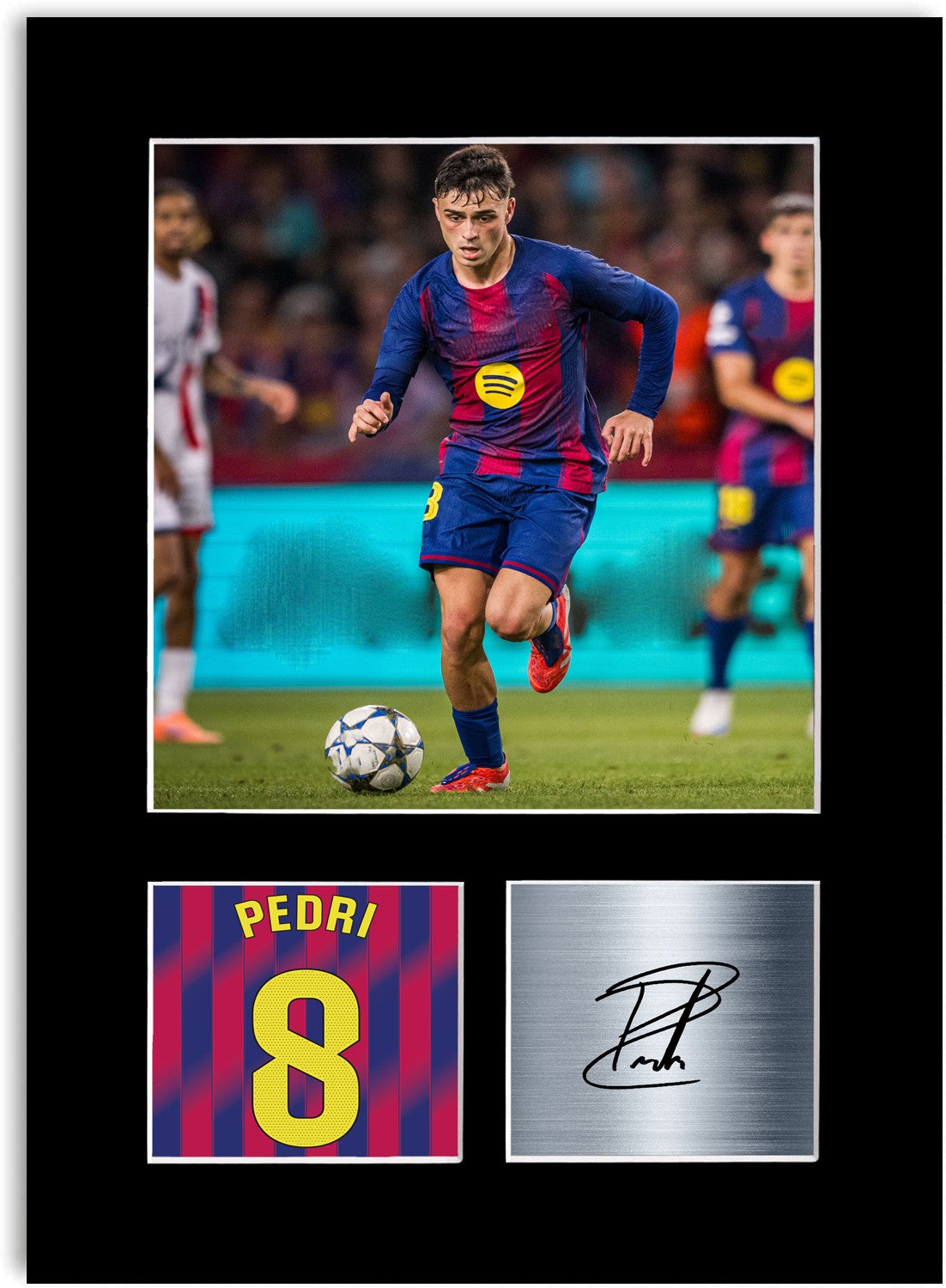 Pedri Football Player Poster Signed Photo Display Mount Print A4 Gift