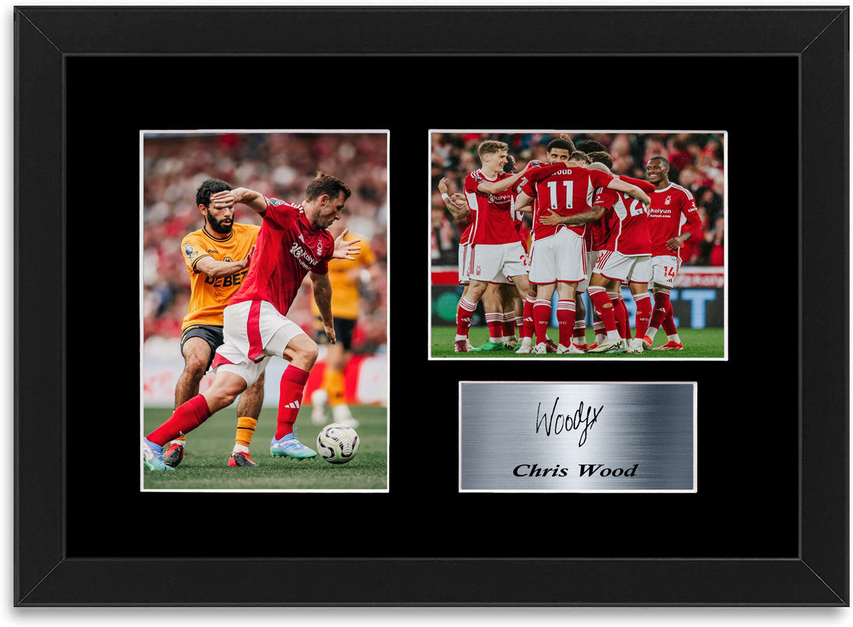 Chris Wood Nottingham Forest Player framed print by LJW Prints