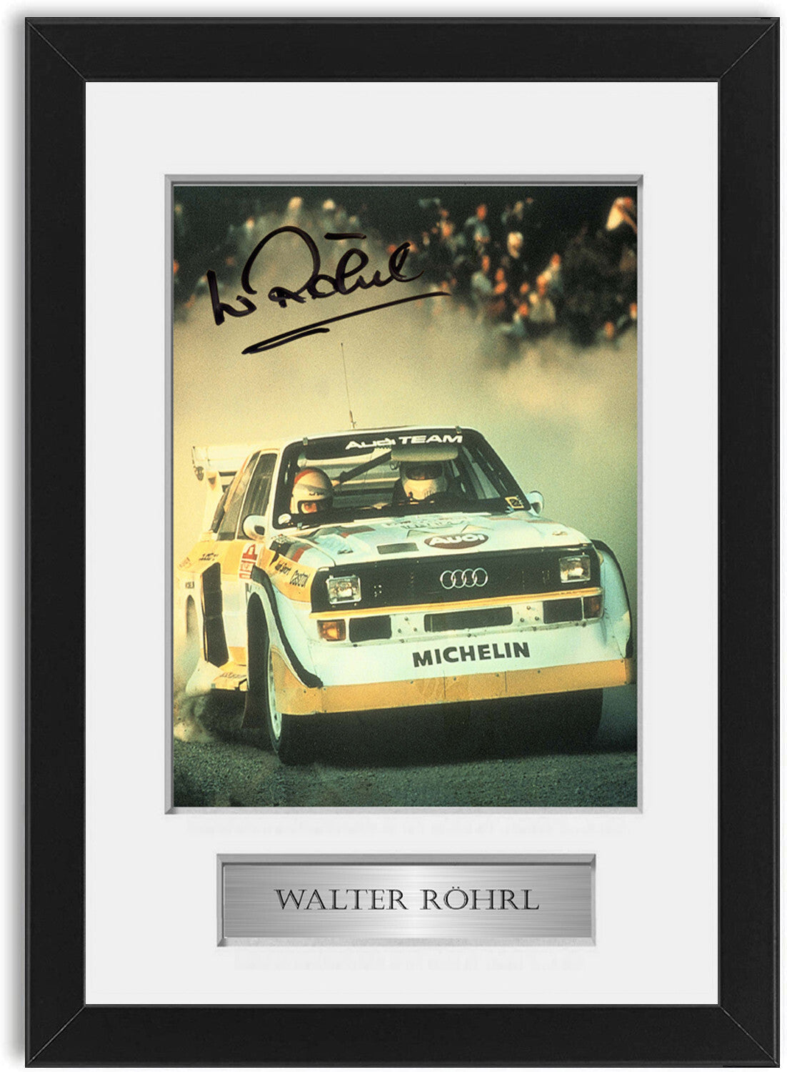 Walter Rohrl World Rally Champion Group B framed print by LJW Prints