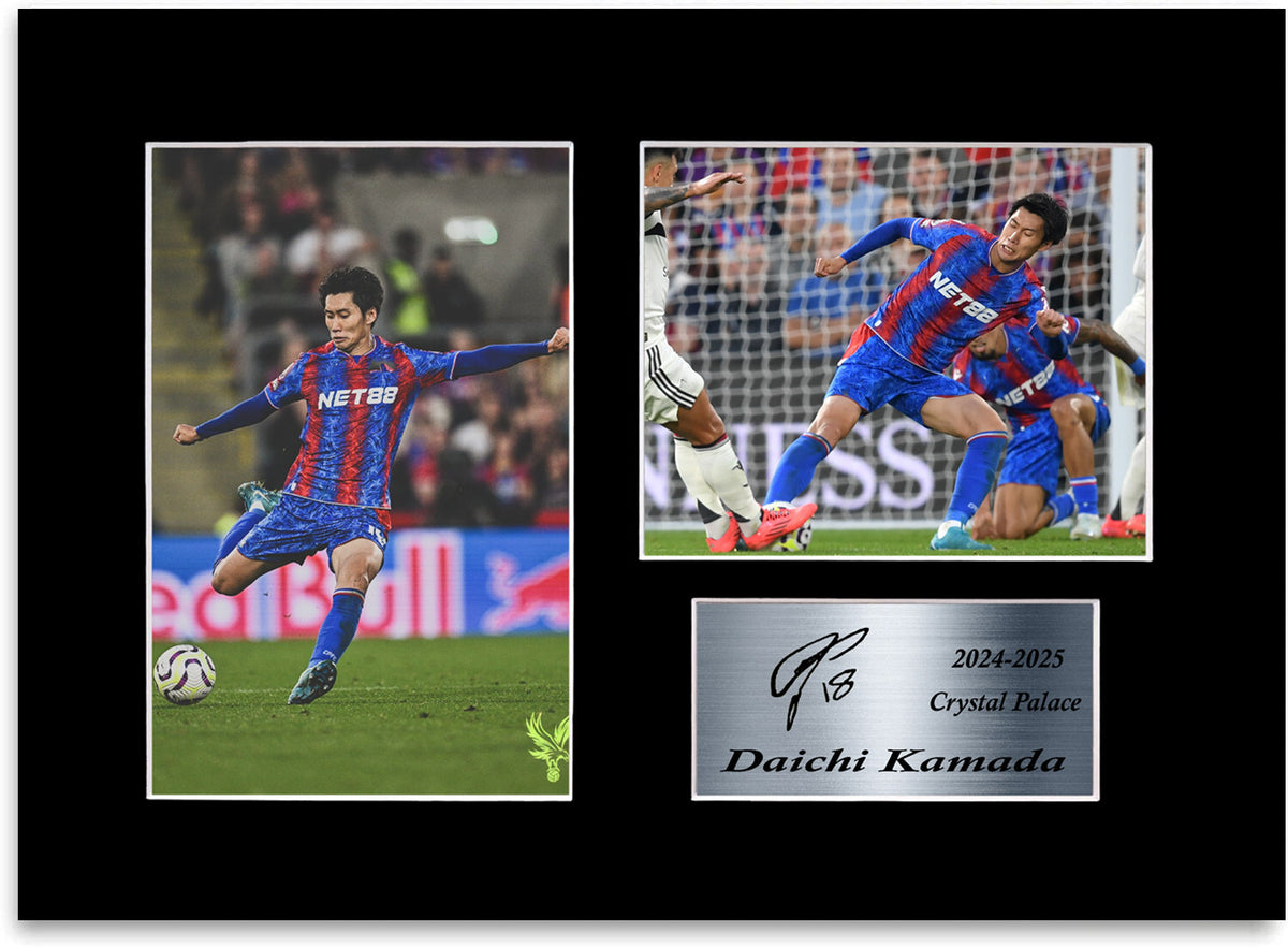 Daichi Kamada Crystal Palace Player mounted display by LJW Prints