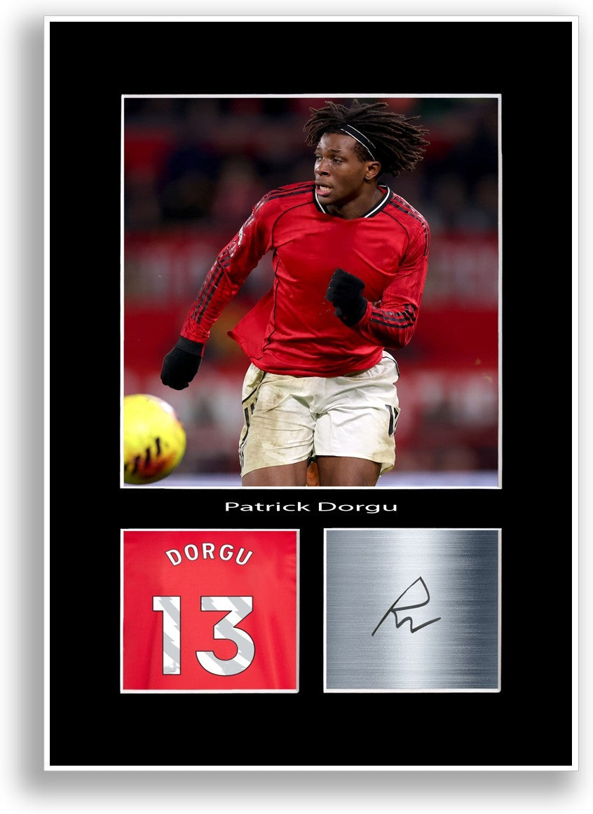 Patrick Dorgu Football Player Poster Signed Print Photo A4 Wall Art Gift Idea