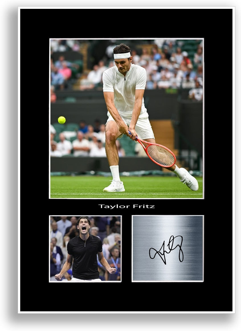 Taylor Fritz Tennis Player Print Signed Photo Poster Print Wall Art Gift Idea