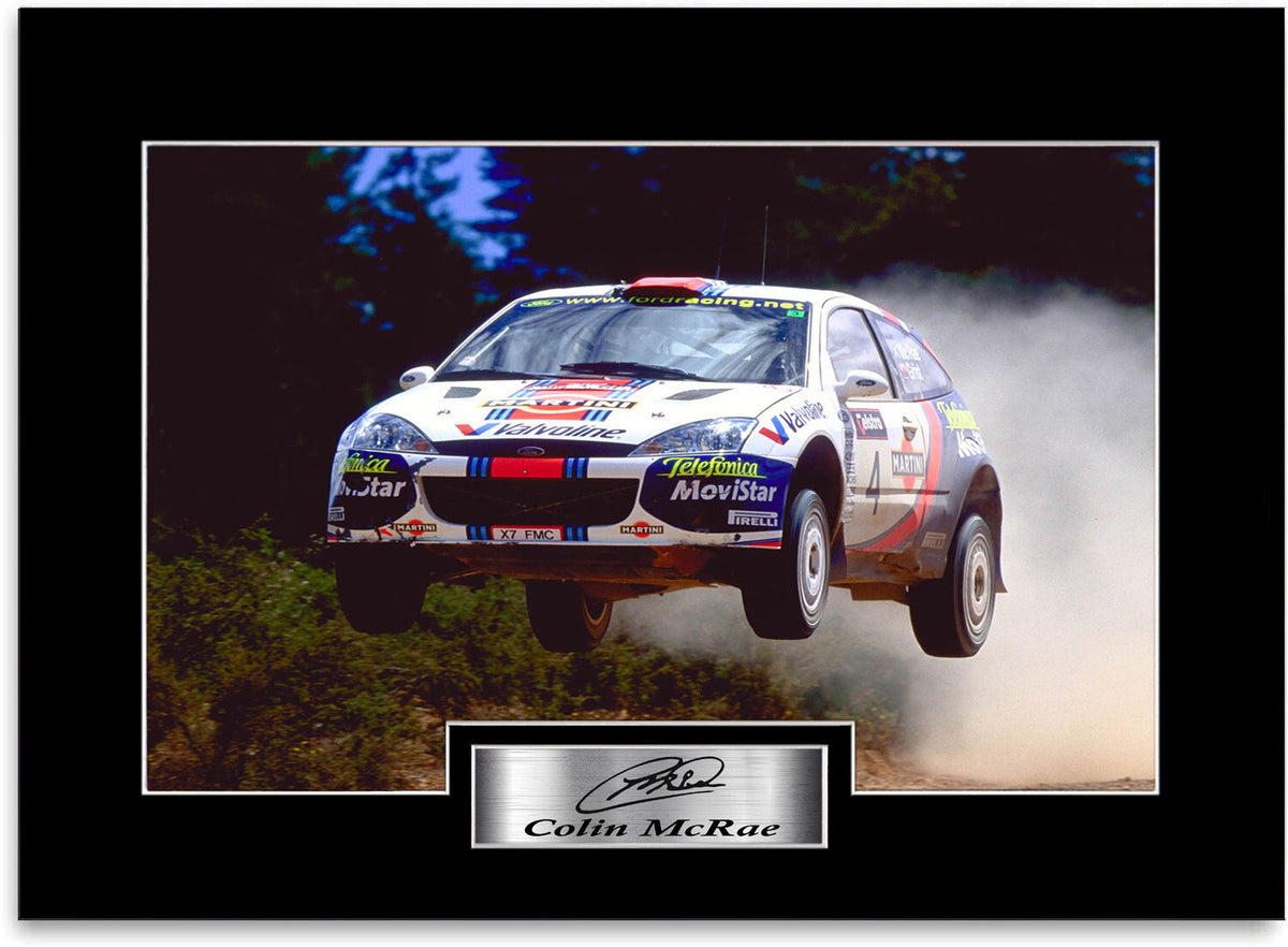 Colin McRae World Rally Champion WRC mounted display by LJW Prints