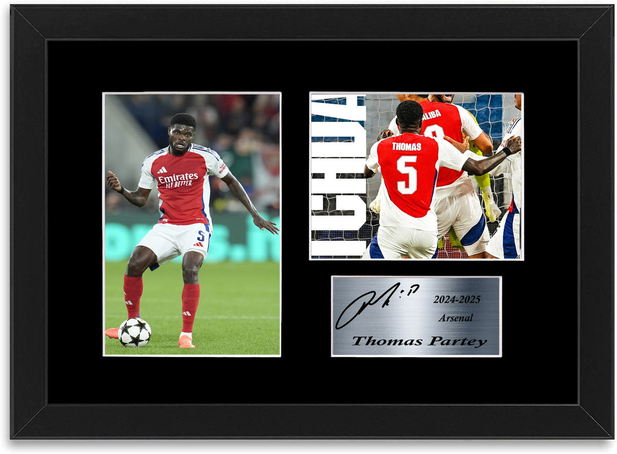 Thomas Partey Arsenal Player Printed framed print by LJW Prints