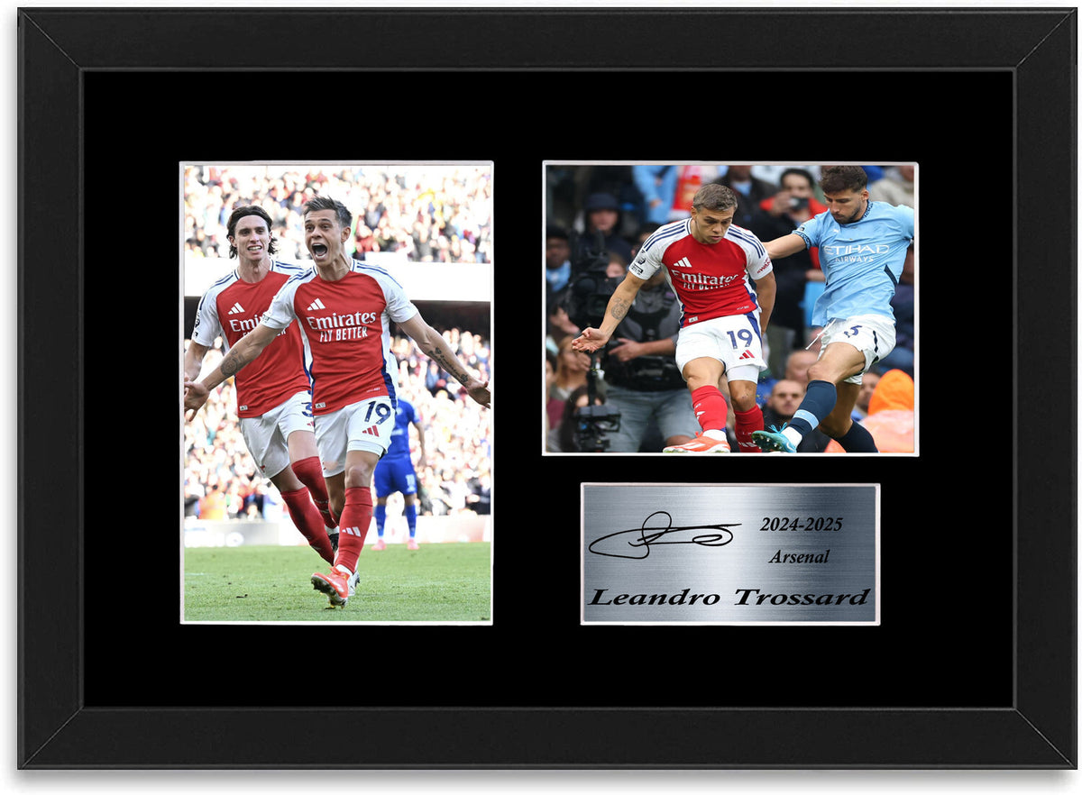 Leandro Trossard Arsenal Player framed print by LJW Prints