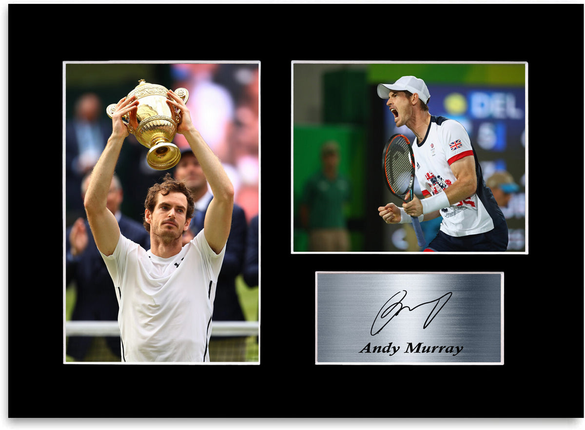 Andy Murray Tennis Player Signed Autograph Photo Display Mount Poster A4