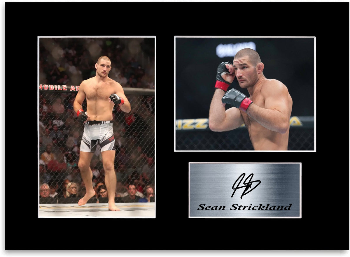 Sean Strickland MMA champion Printed Signed Autograph Photo Display Poster A4