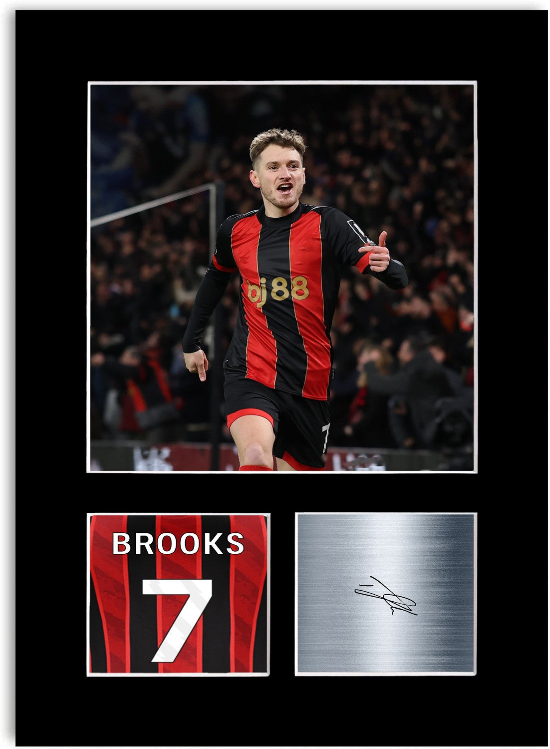 David Brooks Bournemouth A4 Printed Signed Photo Display Mount Poster Gift