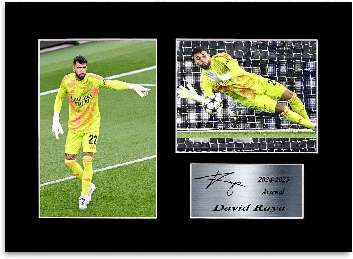 David Raya Arsenal Player Printed mounted display by LJW Prints