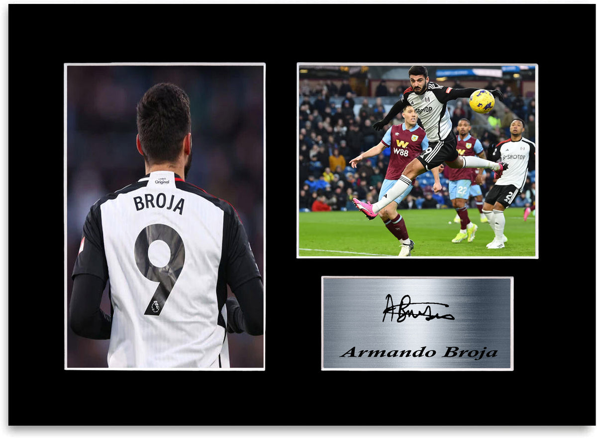 Armando Broja Fulham Player framed print by LJW Prints