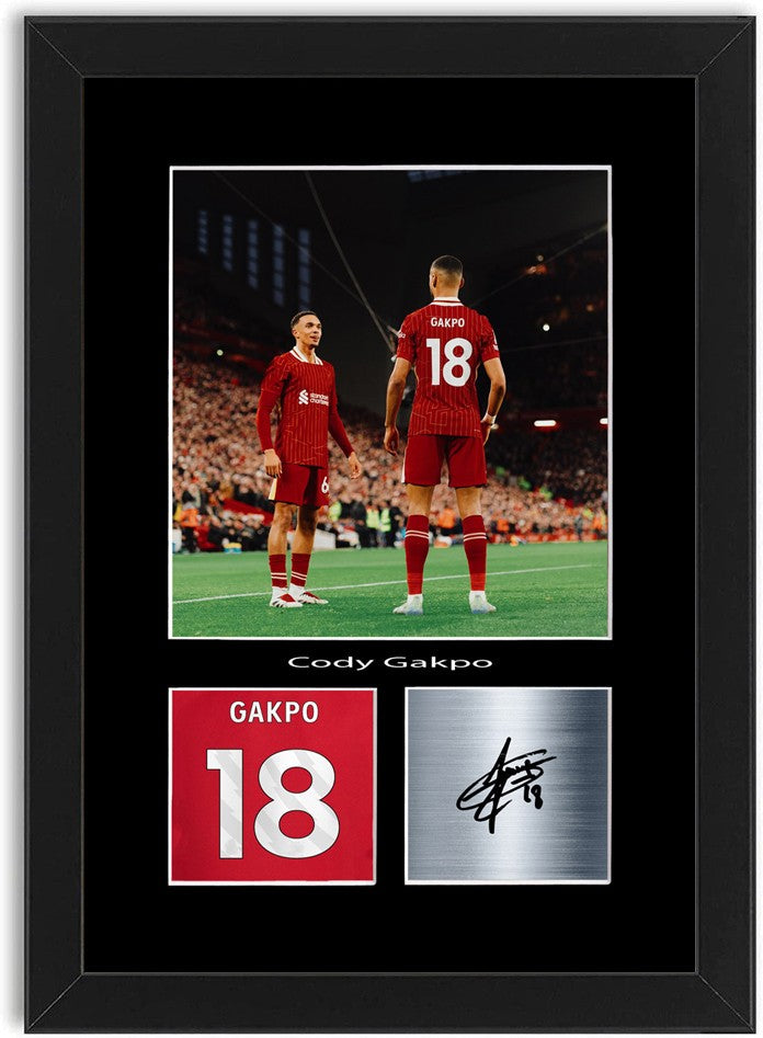 Cody Gakpo Football Player Poster Signed Print Photo A4 Wall Art Framed