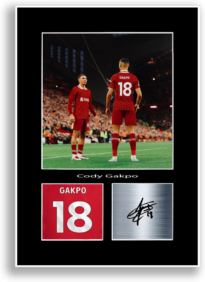 Cody Gakpo Football Player Poster Signed Print Photo A4 Wall Art Gift Idea