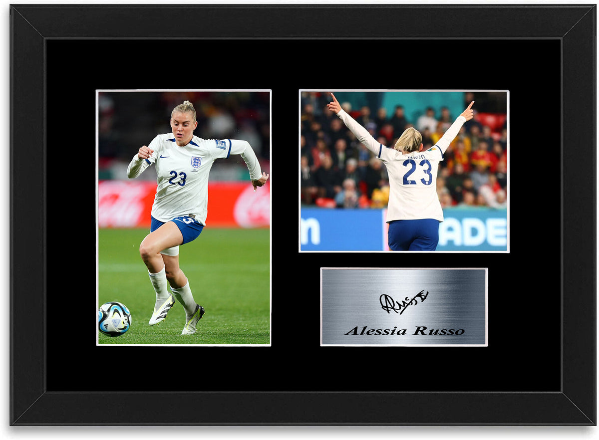Alessia Russo England framed print by LJW Prints