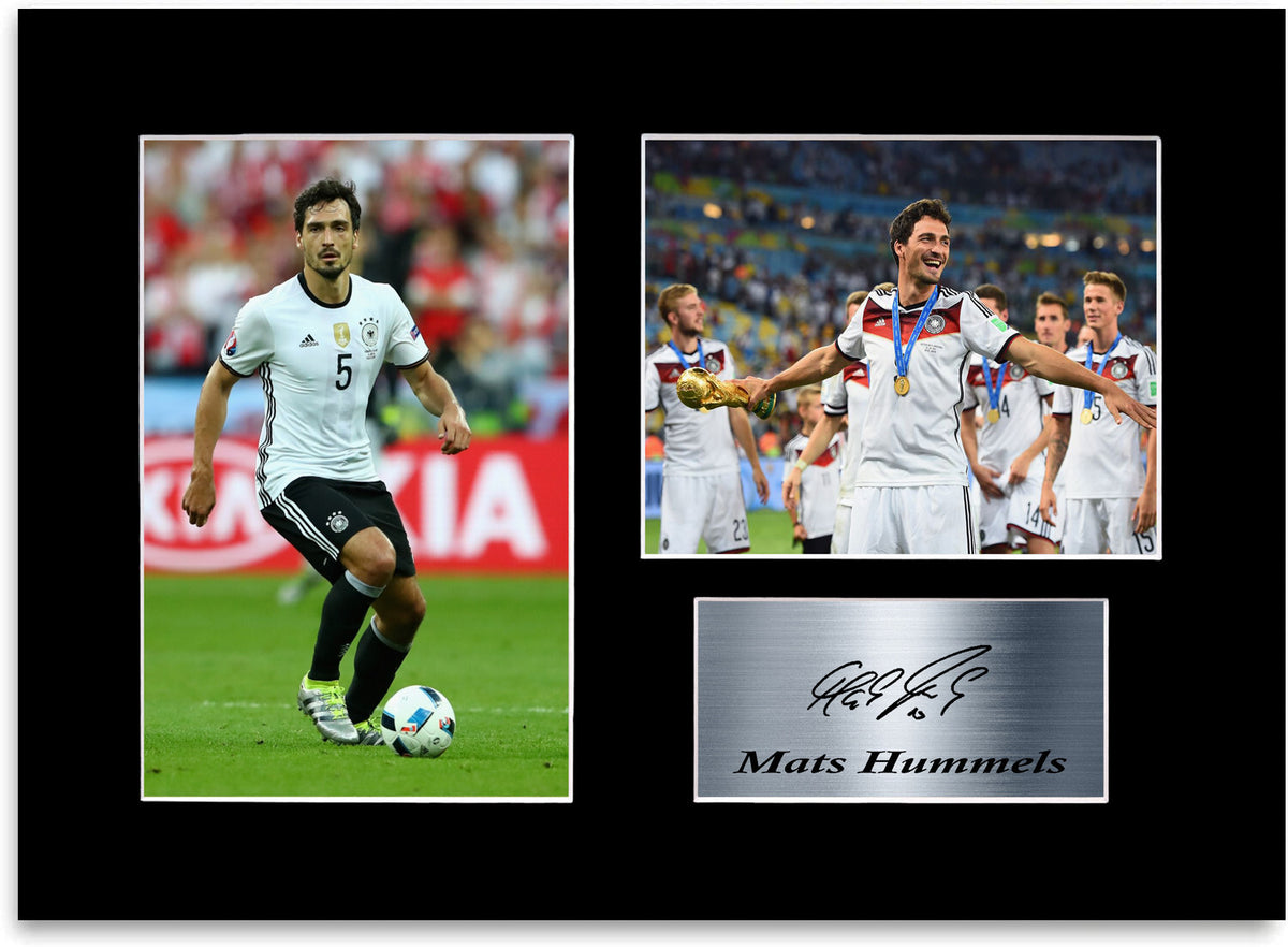 Mats Hummels Germany Football Player A4 Signed Photo Display Mount Poster Gift