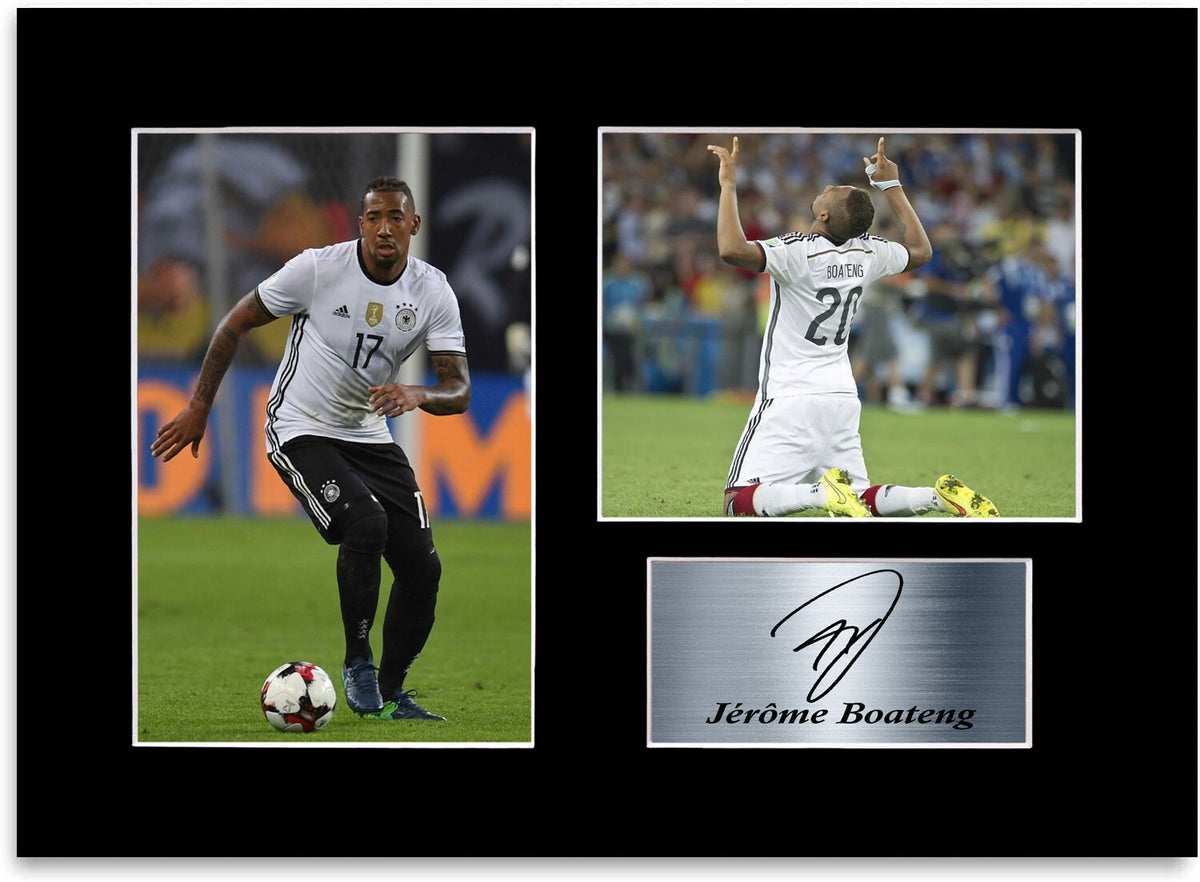 Jerome Boateng Germany Football Player A4 Signed Photo Display Mount Gift Poster