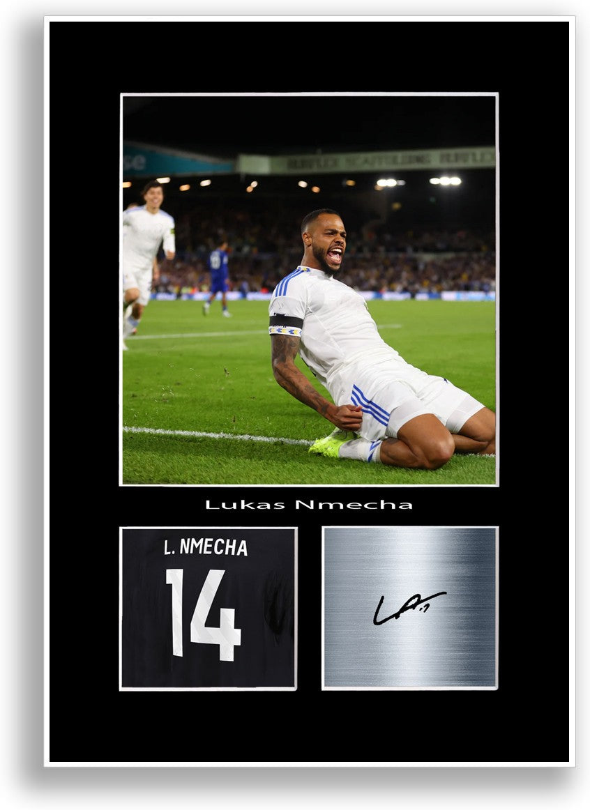 Lukas Nmecha Football Player Poster Signed Print Photo Wall Art Gift Idea
