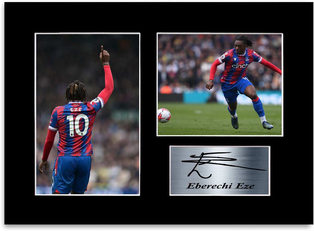Eberechi Eze Football Player framed print by LJW Prints